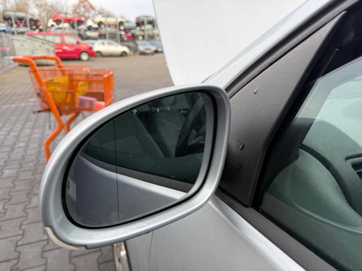 VW Golf 5 original Au&szlig;enspiegel links elektr verstellbar LA7W Reflexsilber BJ04